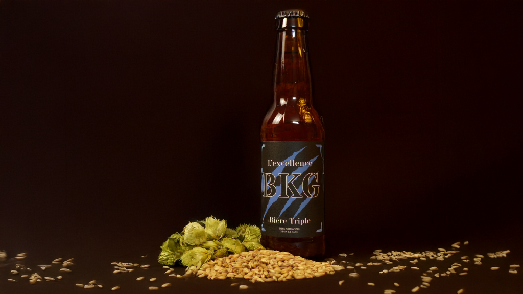 La biere BKG avec malt et le houblon